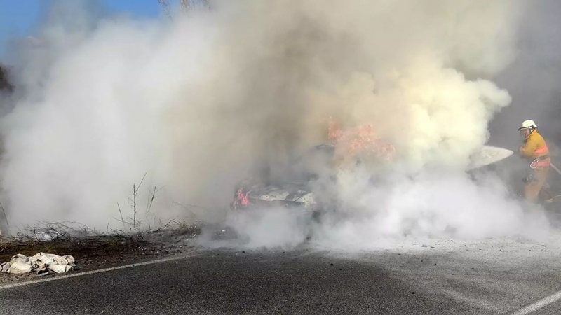 У Лубенському районі горів автомобіль