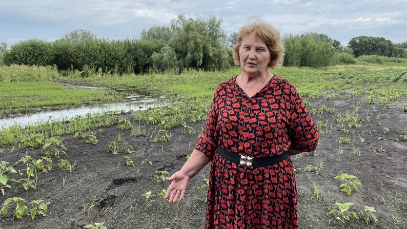 “Ця вода наробить великої біди”. У Градизькій громаді підтоплює земельні ділянки